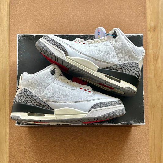 Preloved - Air Jordan 3 Retro - White Cement Reimagined (UK 7)