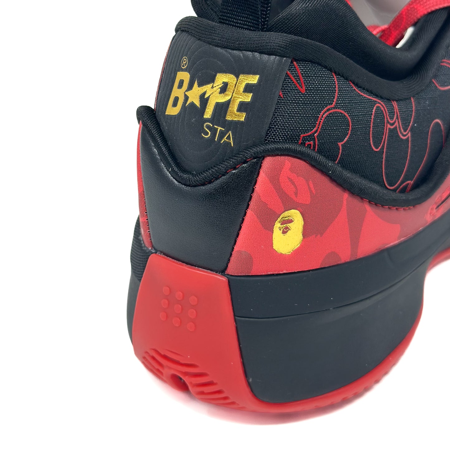 Adidas x BAPE Dame 9 - Black Red