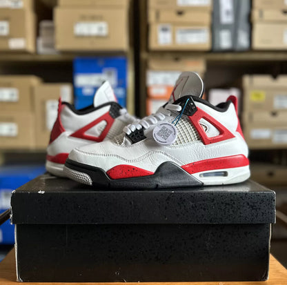 Preloved - Air Jordan 4 Retro - Red Cement (UK 8.5)