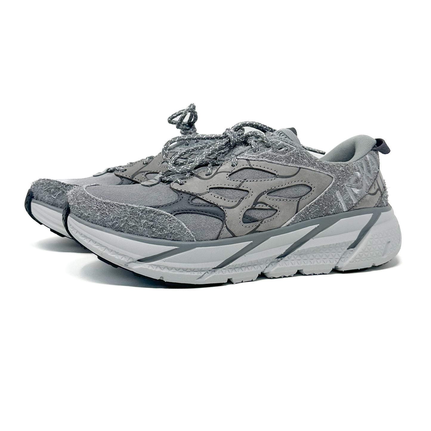 Hoka Clifton L Suede Elite Terrain System - Galactic Grey