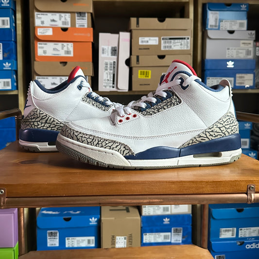 Preloved - Air Jordan 3 True Blue 2016 (UK 9) - No Box