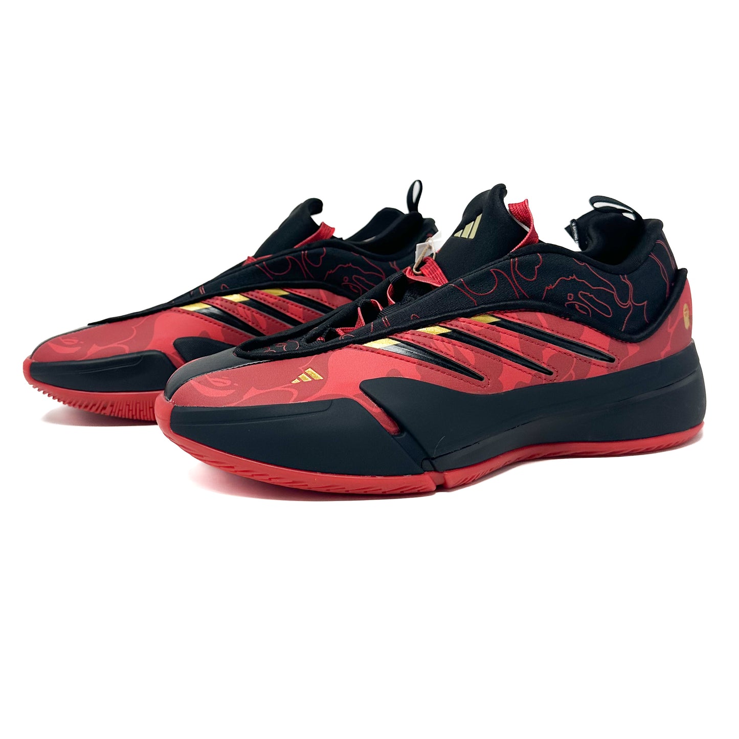 Adidas x BAPE Dame 9 - Black Red