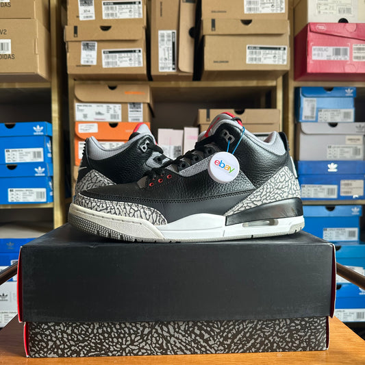 Preloved Air Jordan 3 Retro OG - Black Cement 2018 (UK 9)