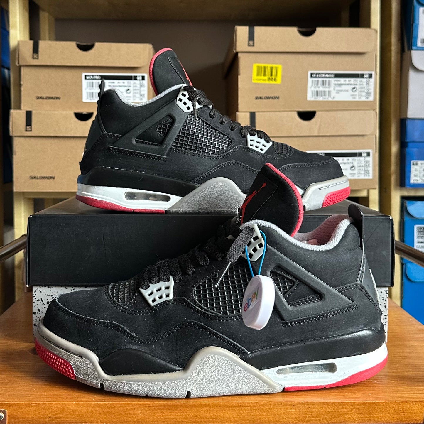 Preloved Air Jordan 4 Retro - Bred 2012 (UK 7.5)