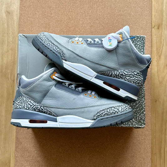 Preloved Air Jordan 3 - Cool Grey 2021 (UK 10.5)