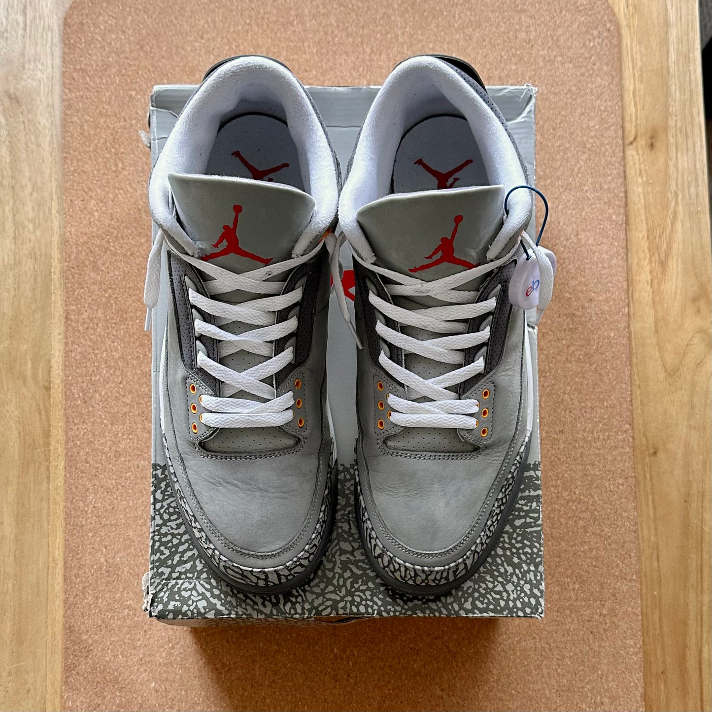 Preloved Air Jordan 3 - Cool Grey 2021 (UK 10.5)