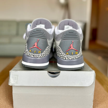 Preloved Air Jordan 3 - Cool Grey 2021 (UK 10.5)