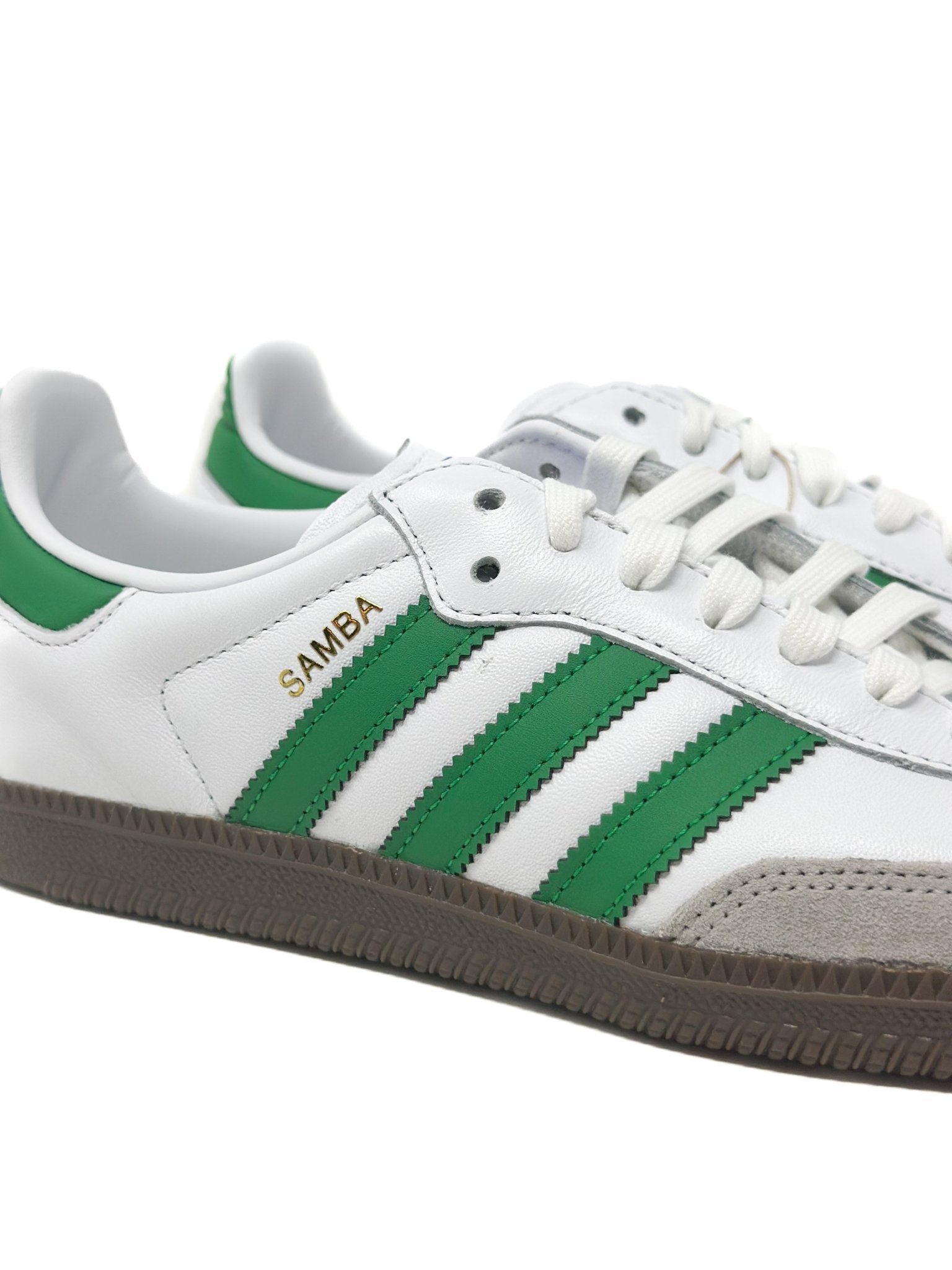 Adidas Samba OG - Flat White/Green - Cherry Picked Kicks