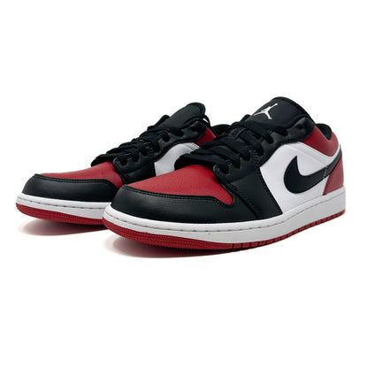 Air Jordan 1 Low Bred Toe - Gym Red/White/Black - Cherry Picked Kicks