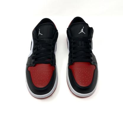 Air Jordan 1 Low Bred Toe - Gym Red/White/Black - Cherry Picked Kicks