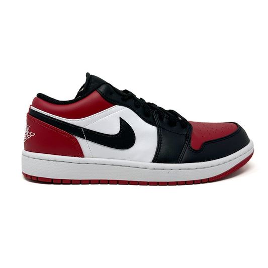 Air Jordan 1 Low Bred Toe - Gym Red/White/Black - Cherry Picked Kicks