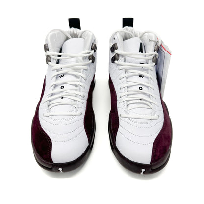 Air Jordan 12 A Ma Maniere (W) - White Black Burgundy Crush - Cherry Picked Kicks