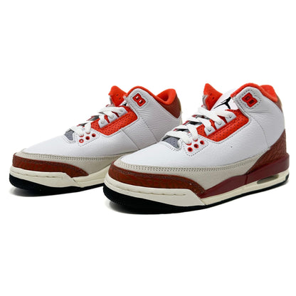 Air Jordan 3 (GS) - White Black Mars Stone Orange - Cherry Picked Kicks