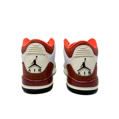 Air Jordan 3 (GS) - White Black Mars Stone Orange - Cherry Picked Kicks