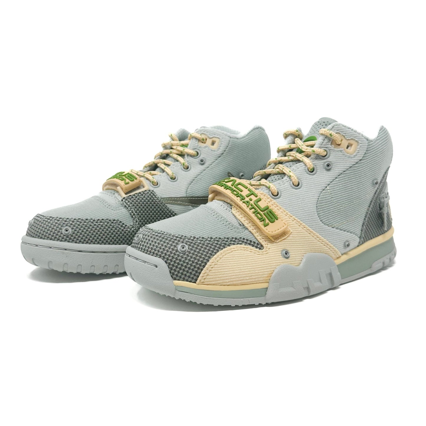 Air Trainer 1 Cactus Jack - Grey Haze/Olive Aura/Canvas/Dusty Sage - Cherry Picked Kicks