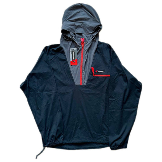 Berghaus Windshirt 90 Half Zip Jacket - Black/Grey - Cherry Picked Kicks