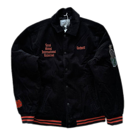 Carhartt WIP Letterman Jacket - Black - Cherry Picked Kicks