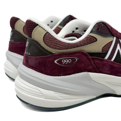 New Balance 990V6 MiUSA - Burgundy - Cherry Picked Kicks