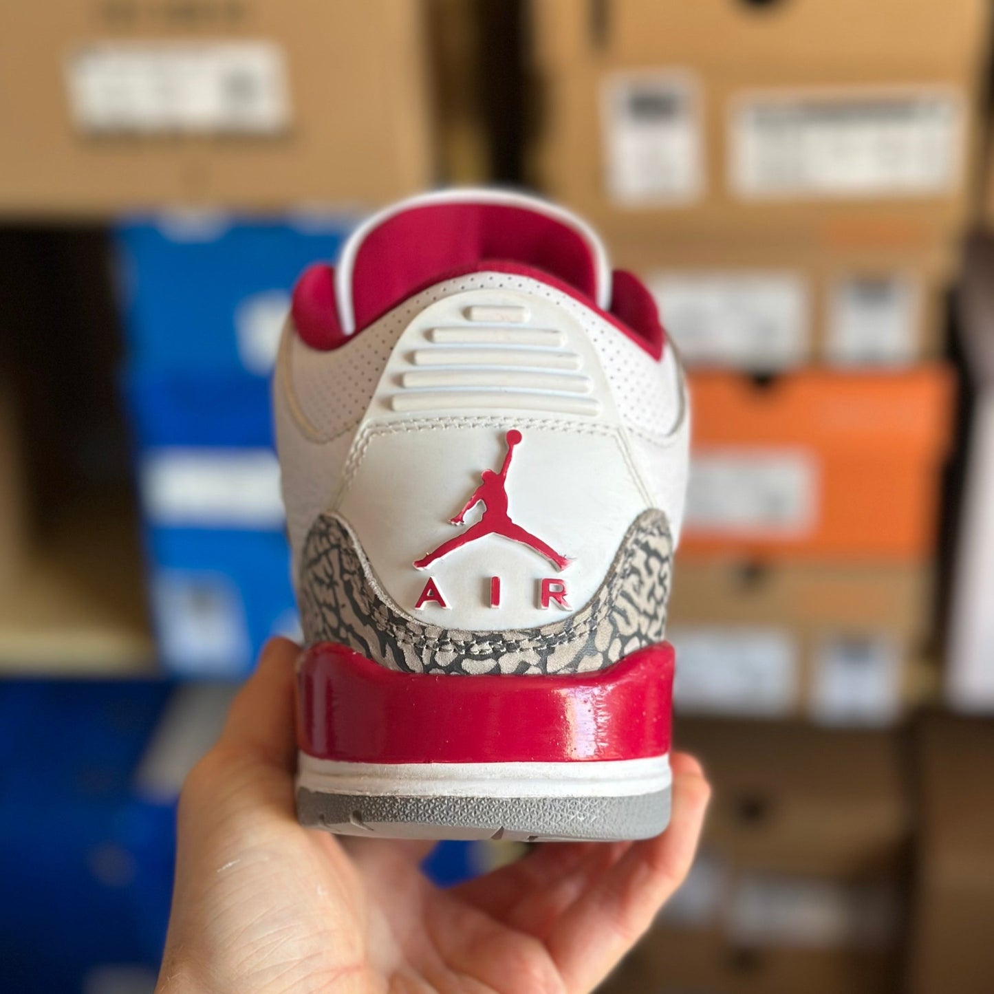 Preloved - Air Jordan 3 - Cardinal Red 2022 (UK 6.5) - Cherry Picked Kicks