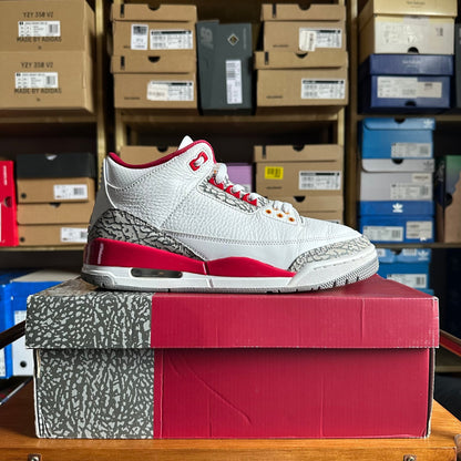 Preloved - Air Jordan 3 - Cardinal Red 2022 (UK 8) - Cherry Picked Kicks