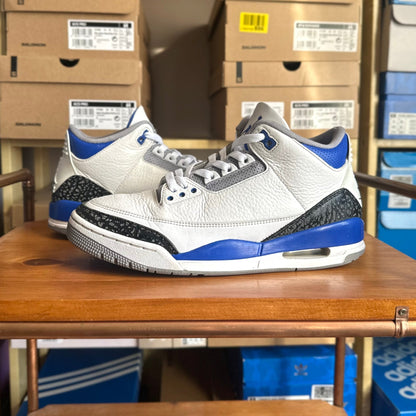 Preloved Air Jordan 3 Retro OG - Racer Blue (UK 8) - Cherry Picked Kicks