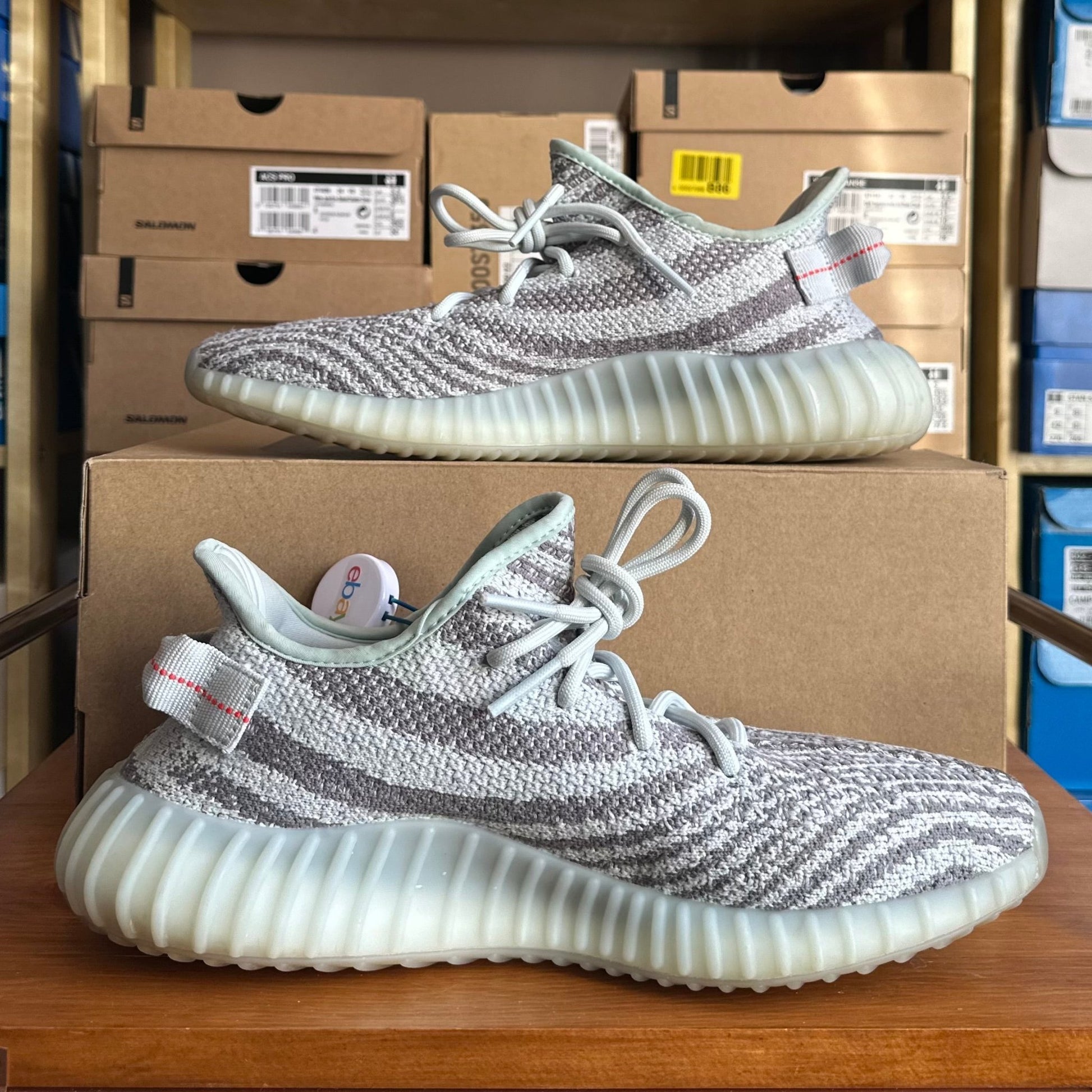 Preloved Yeezy 350V2 - Blue Tint (UK 9) - Cherry Picked Kicks